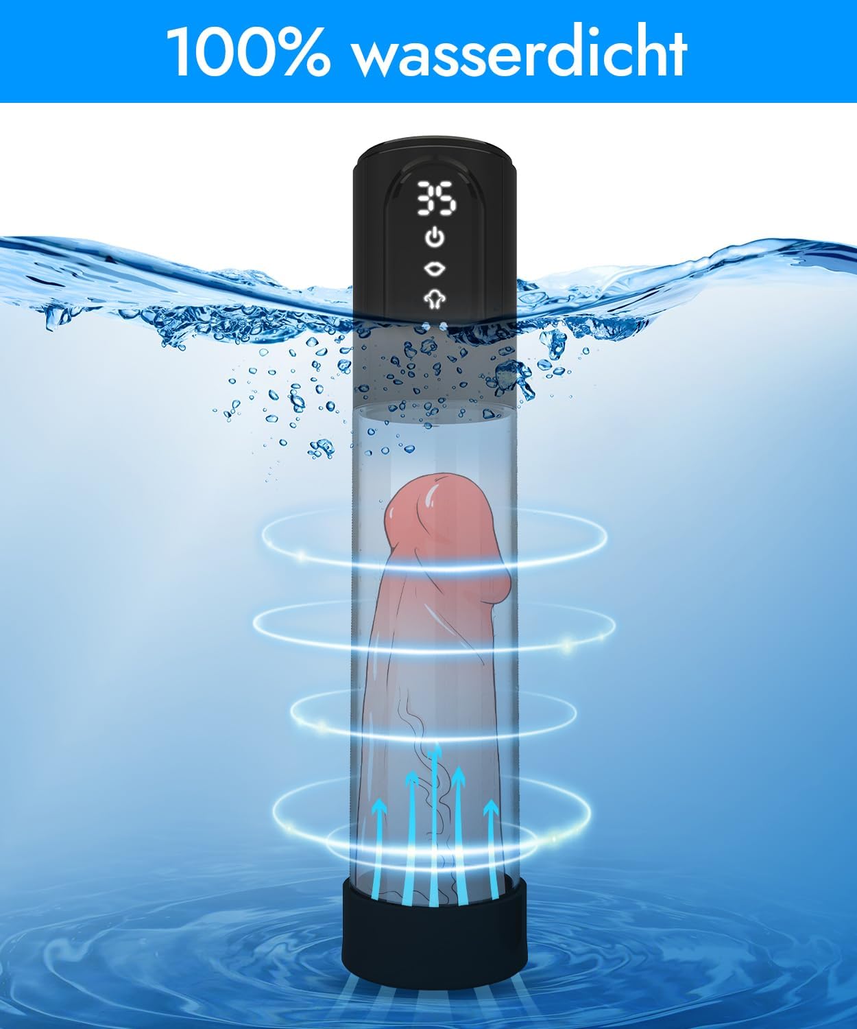 Electric Pump Erection Enlarger - UTIMI 100% waterproof with 6-stage vibration suction and automatic vacuum pump