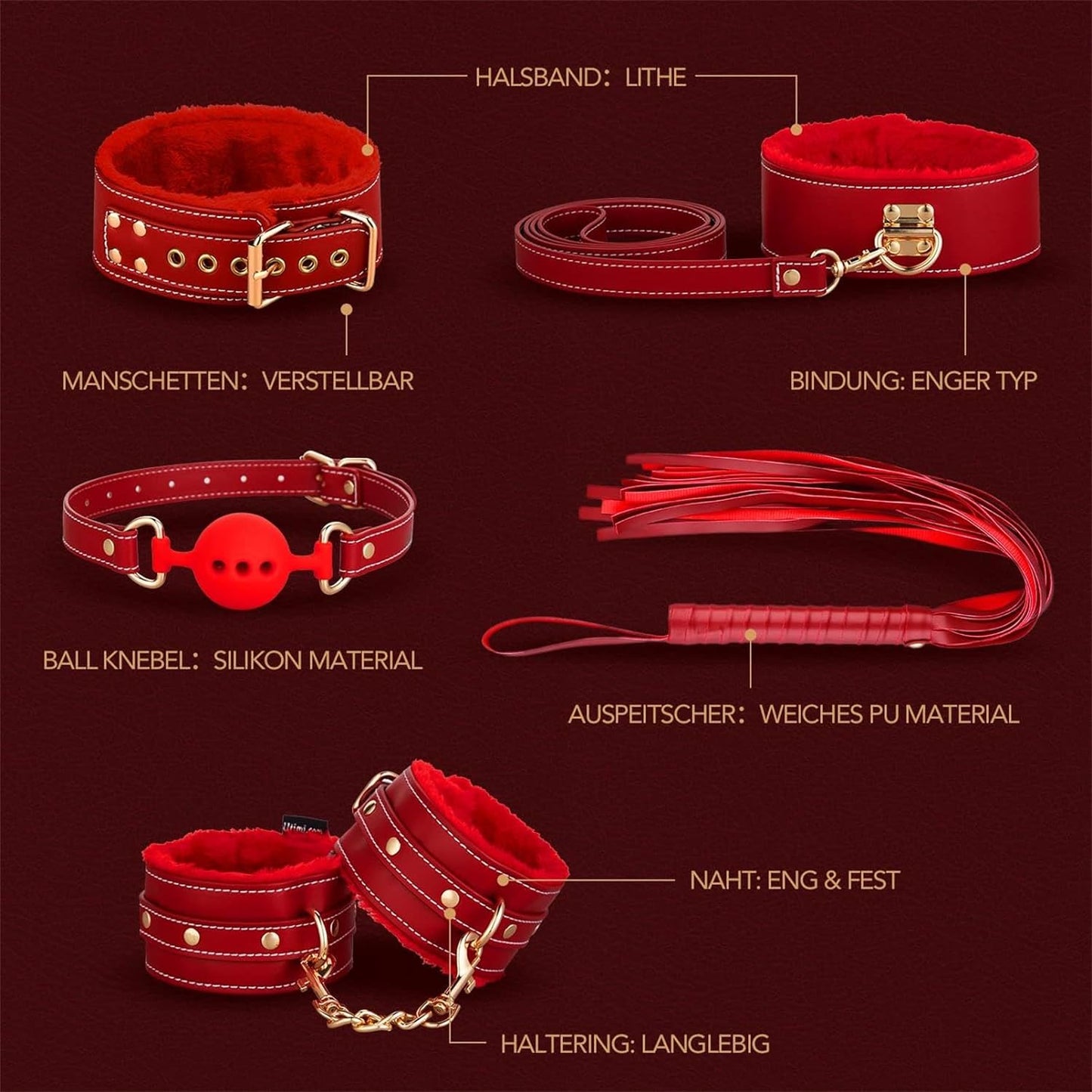 UTIMI Restraints Set Extreme BDSM - For Couples Extreme Beginners and Experienced Couples