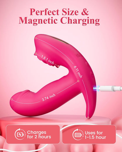 G-Punkt Vibrator für Frauen – 4-in-1 App Fernsteuerung, 8 Vibrations- & Schwingmodi, Wasserdicht, Klitoris- & G-Punkt Stimulator