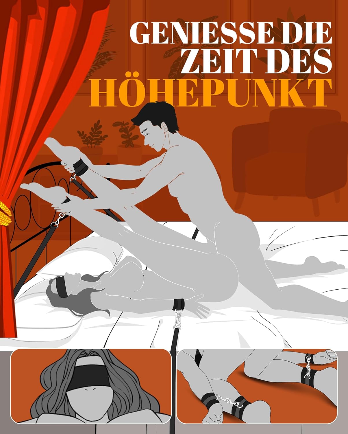 Einsteiger-freundliches BDSM-Fesselungs-Kit mit Augenbinde, Handschellen, Seil und Fußfesseln