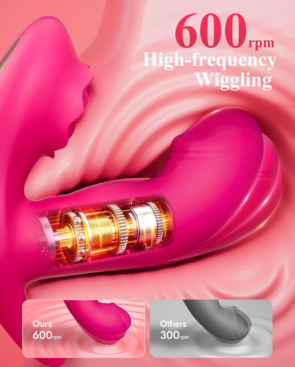 G-Punkt Vibrator für Frauen – 4-in-1 App Fernsteuerung, 8 Vibrations- & Schwingmodi, Wasserdicht, Klitoris- & G-Punkt Stimulator
