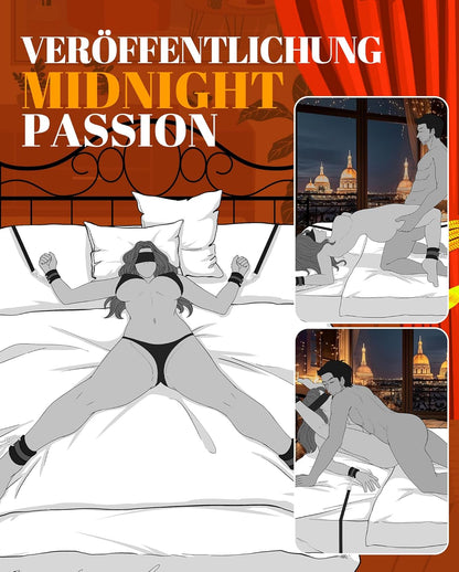 Einsteiger-freundliches BDSM-Fesselungs-Kit mit Augenbinde, Handschellen, Seil und Fußfesseln