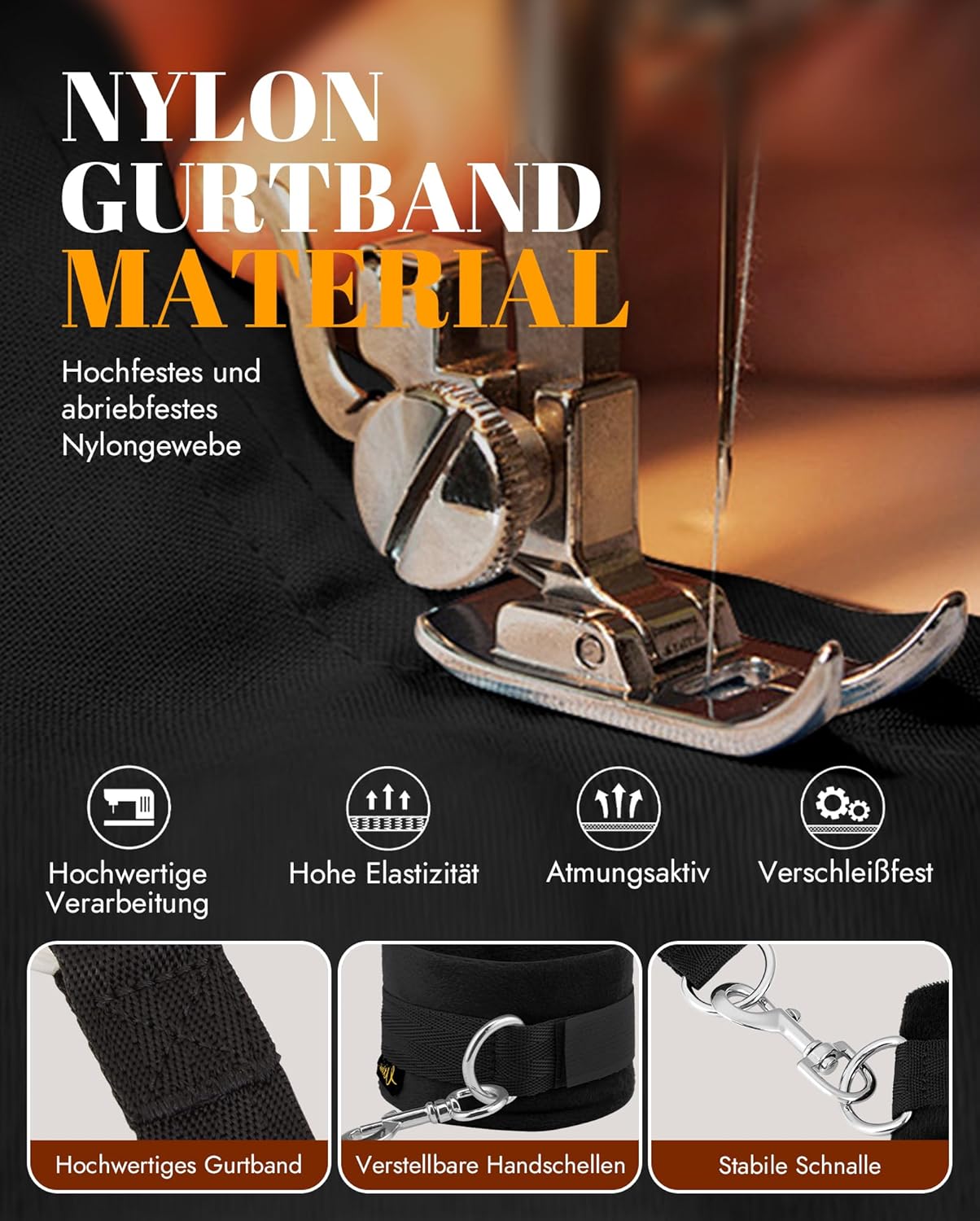 Einsteiger-freundliches BDSM-Fesselungs-Kit mit Augenbinde, Handschellen, Seil und Fußfesseln